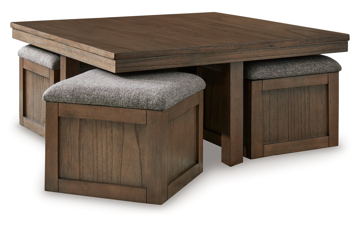 Boardernest Coffee Table with 4 Stools