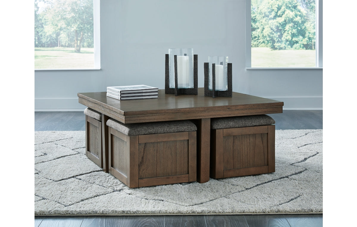 Boardernest Coffee Table with 4 Stools