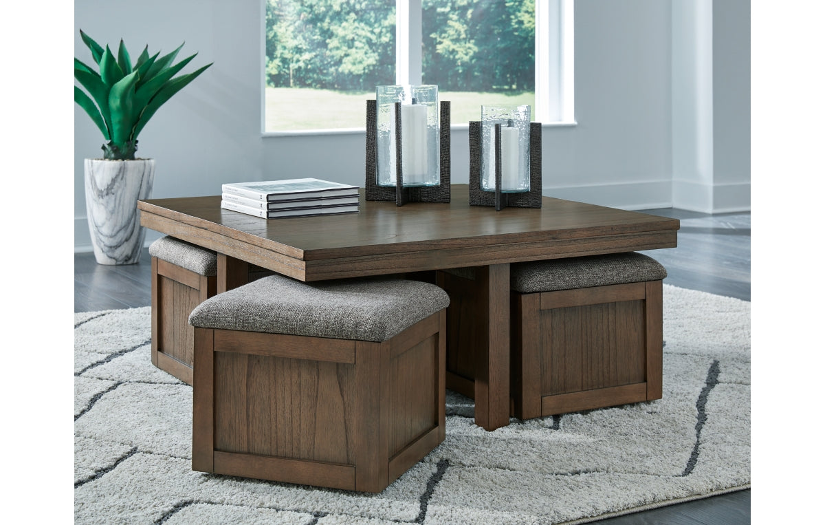 Boardernest Coffee Table with 4 Stools