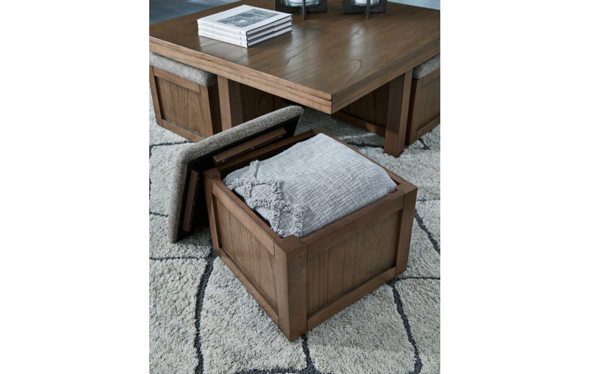 Boardernest Coffee Table with 4 Stools