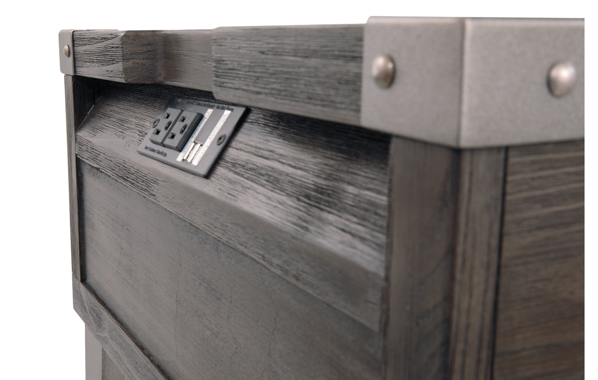 Todoe End Table with USB Ports & Outlets