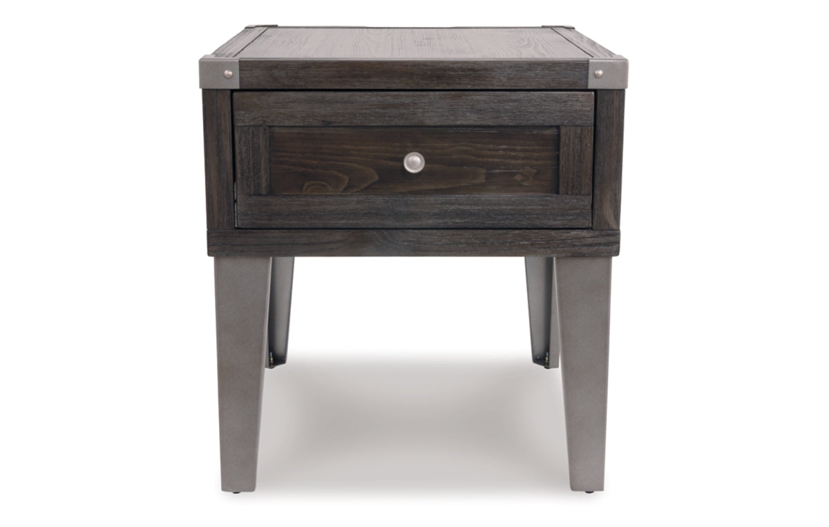 Todoe End Table with USB Ports & Outlets