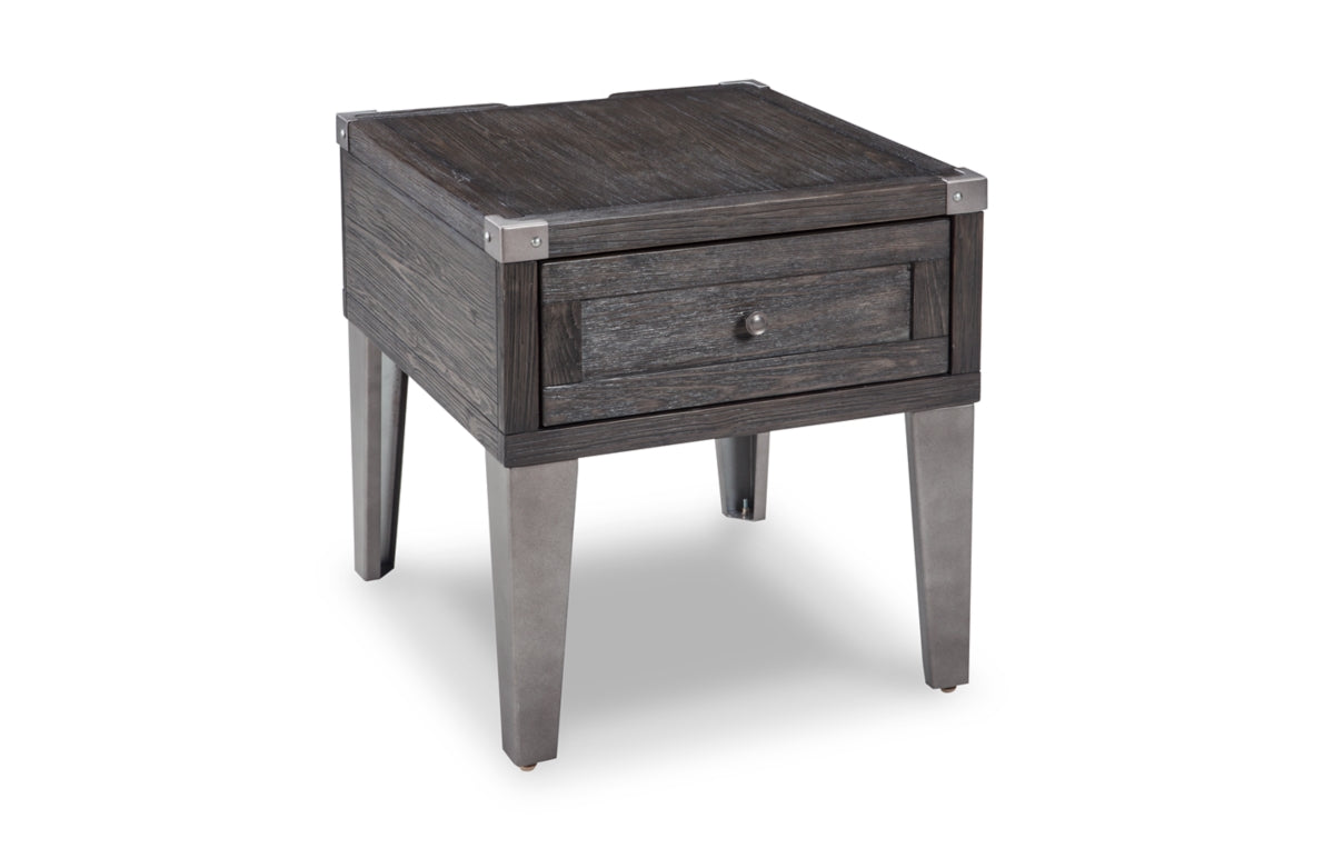 Todoe End Table with USB Ports & Outlets