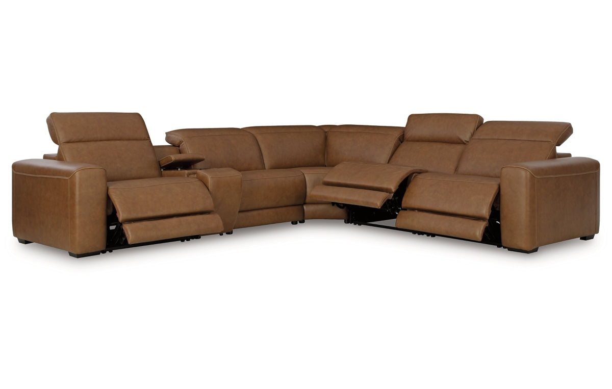 Magic Man 6-Piece Power Reclining Sectional with Console
