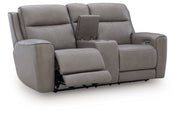 5Z-Comfort Power Reclining Loveseat with Console
