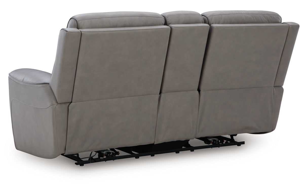 5Z-Comfort Power Reclining Loveseat with Console