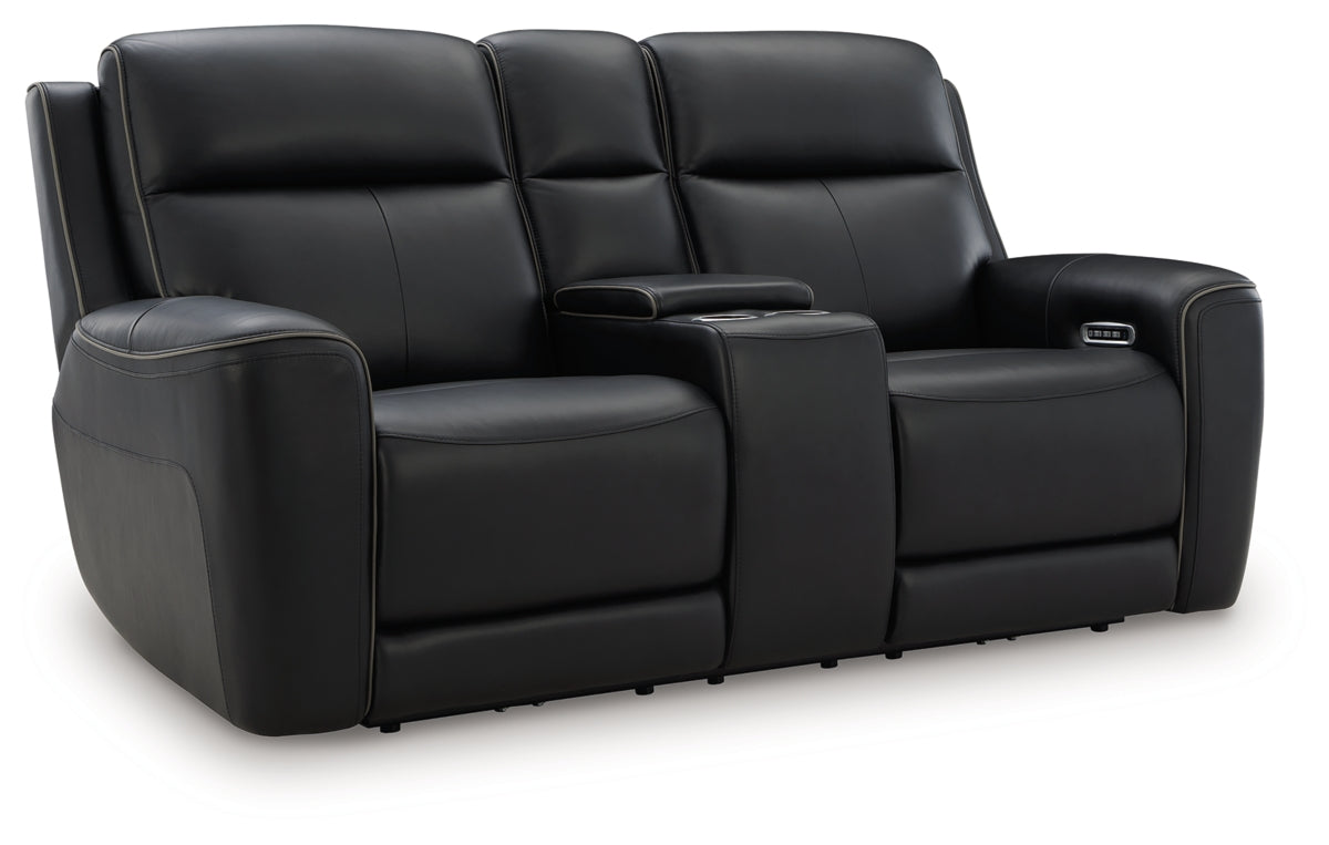 5Z-Comfort Power Reclining Loveseat with Console