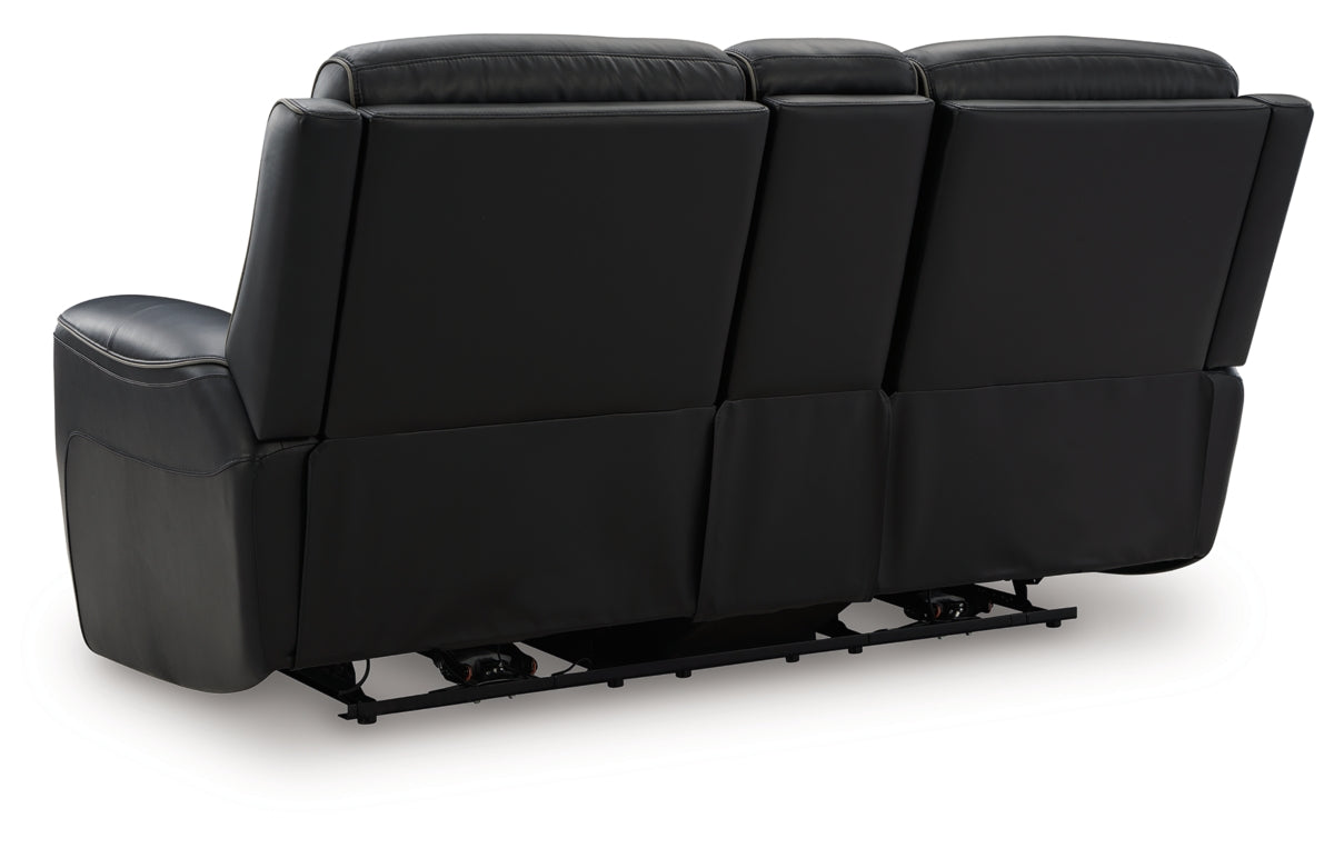 5Z-Comfort Power Reclining Loveseat with Console