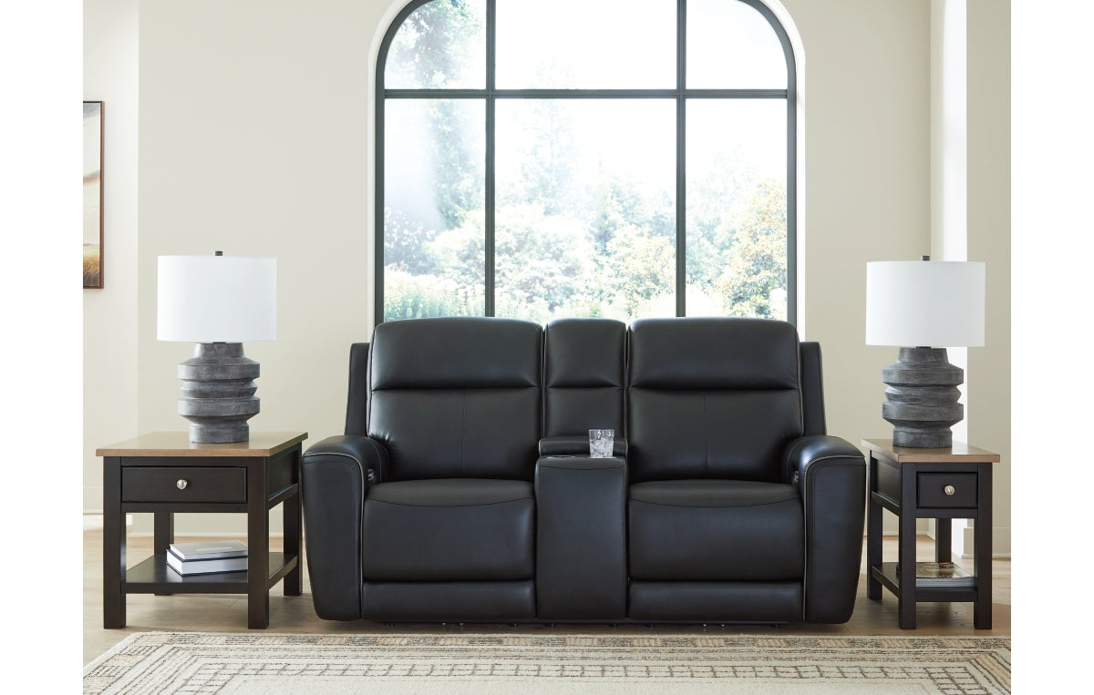 5Z-Comfort Power Reclining Loveseat with Console