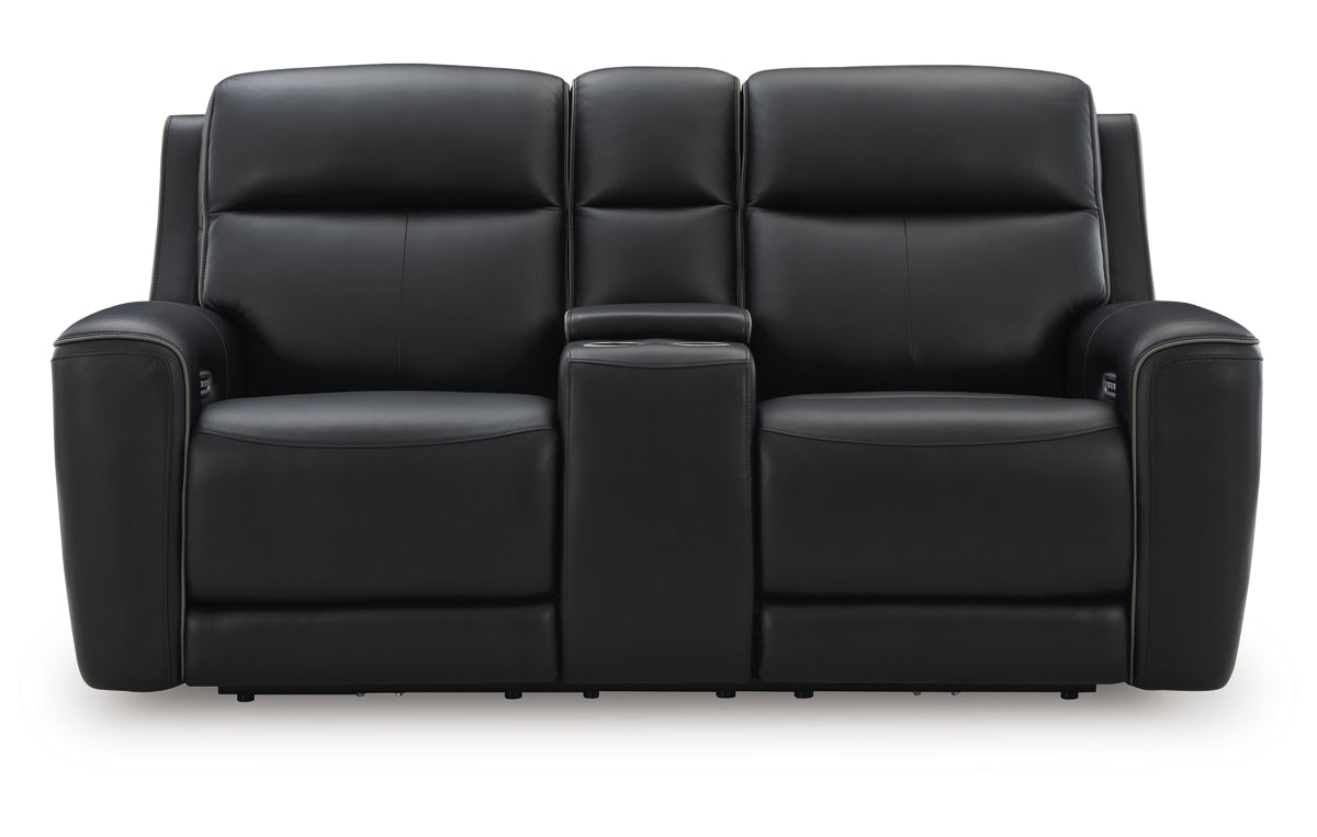 5Z-Comfort Power Reclining Loveseat with Console