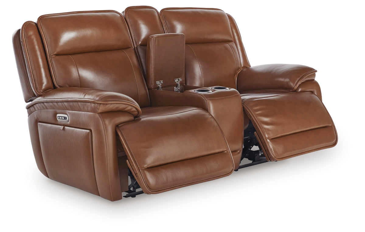 Healy Pier Power Reclining Loveseat with Console
