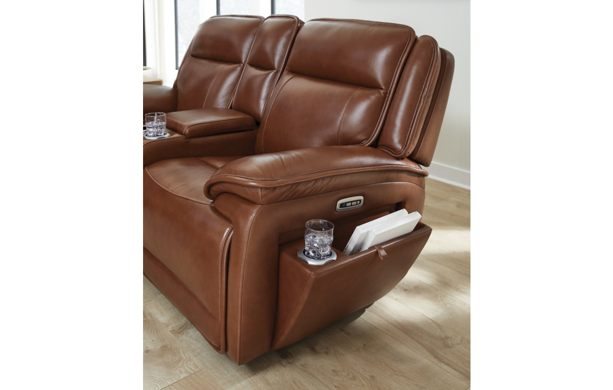 Healy Pier Power Reclining Loveseat with Console