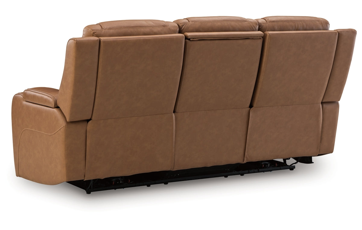Knightington Power Reclining Sofa with Audio Seating
