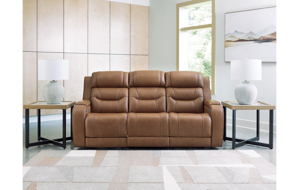 Knightington Power Reclining Sofa with Audio Seating