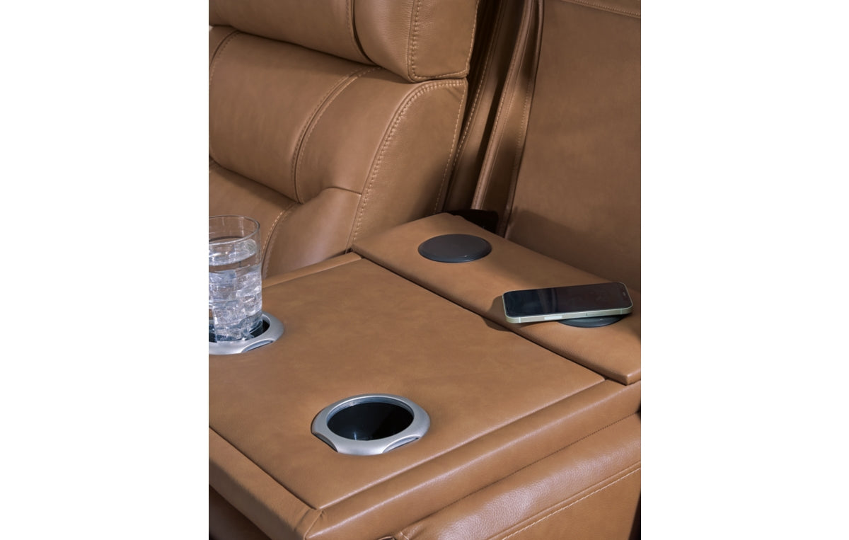 Knightington Power Reclining Sofa with Audio Seating