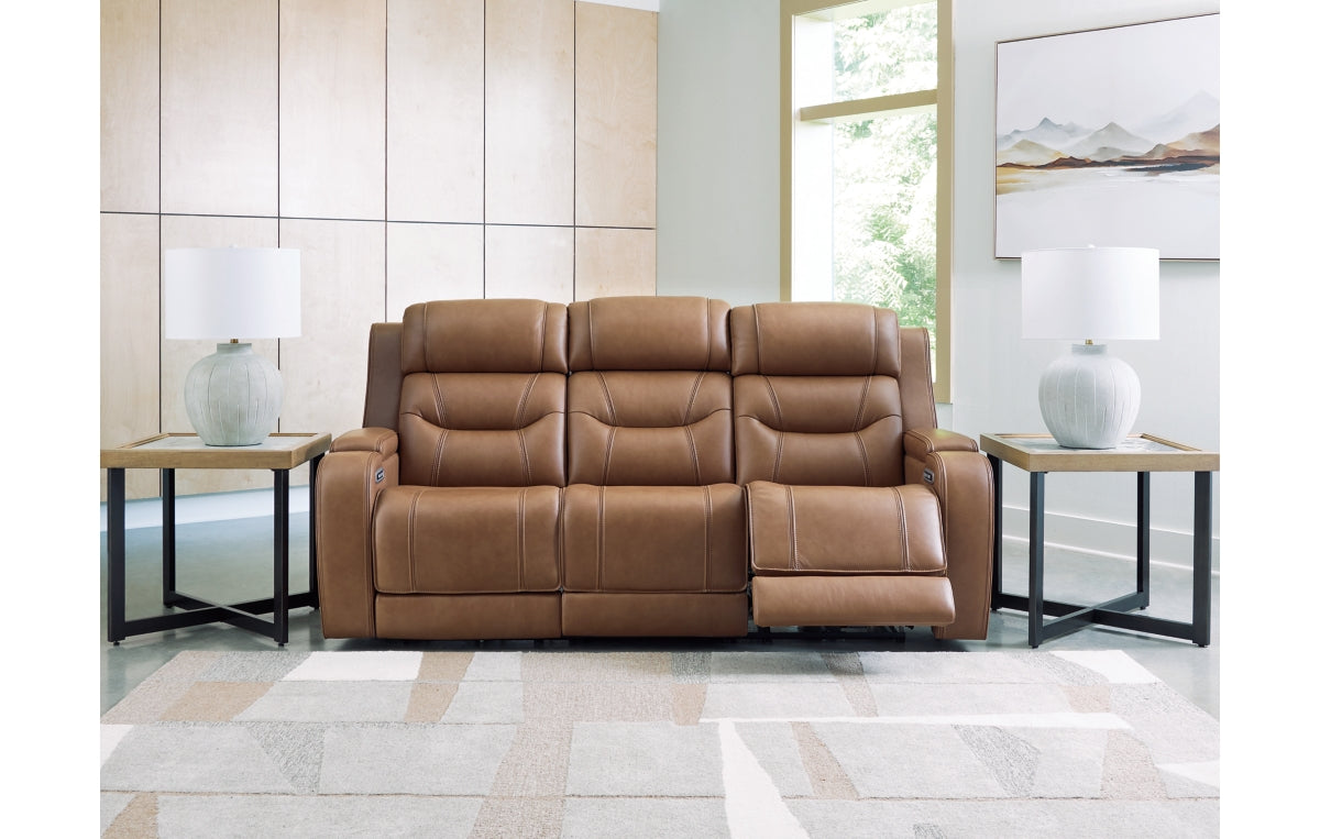 Knightington Power Reclining Sofa with Audio Seating