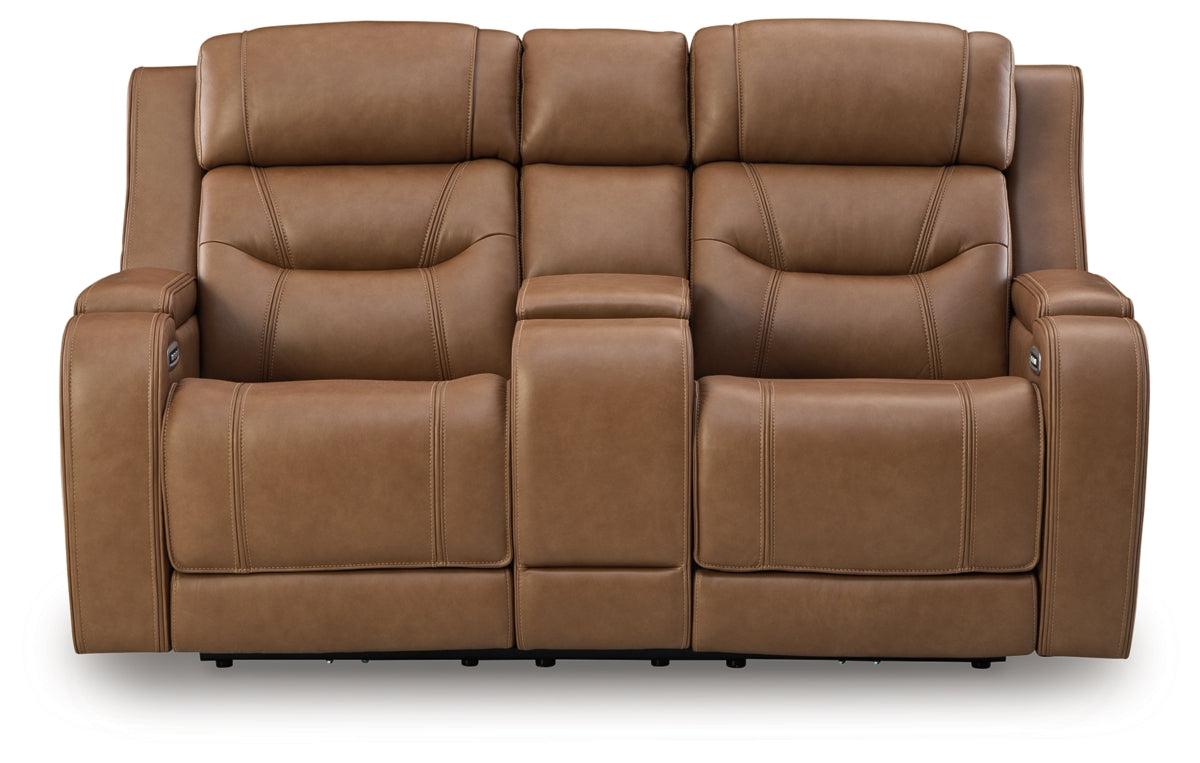 Knightington Power Reclining Loveseat with Audio Seating
