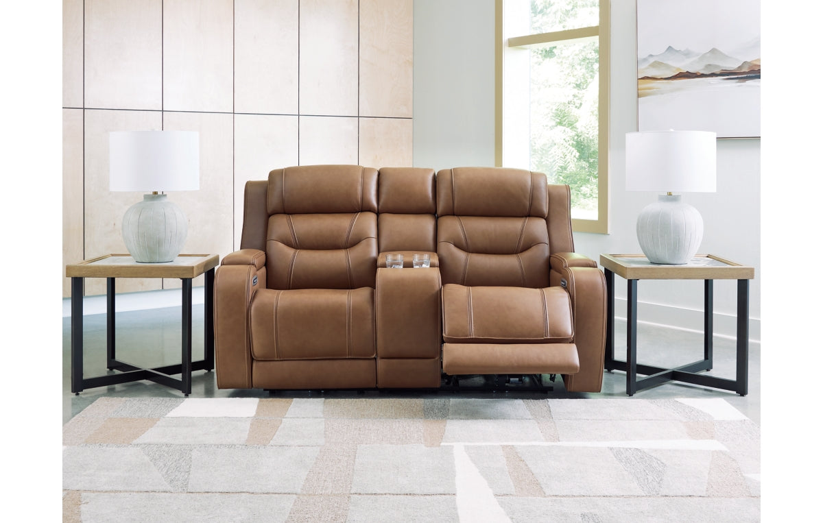 Knightington Power Reclining Loveseat with Audio Seating