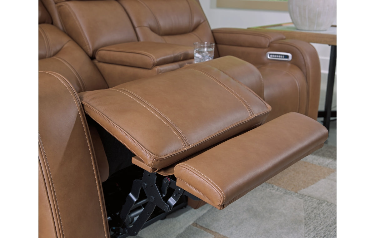 Knightington Power Reclining Loveseat with Audio Seating