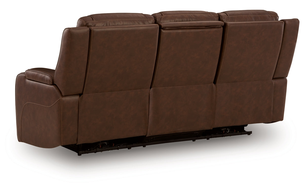 Knightington Power Reclining Sofa with Audio Seating