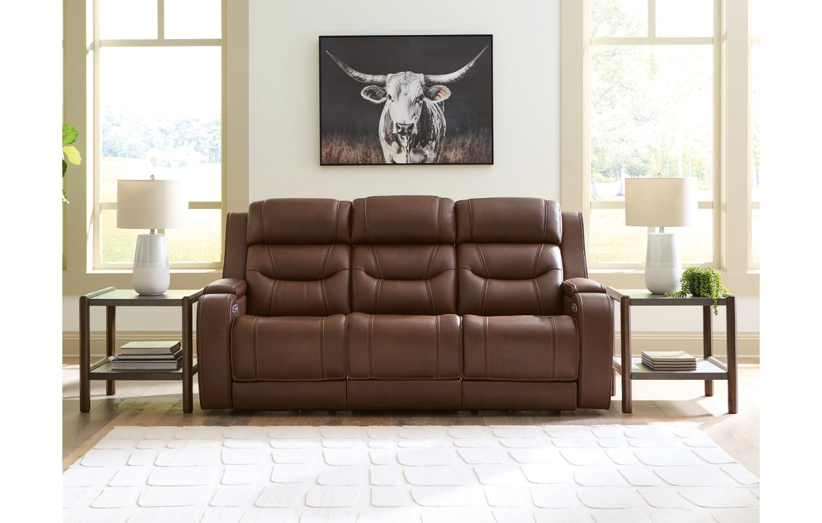 Knightington Power Reclining Sofa with Audio Seating