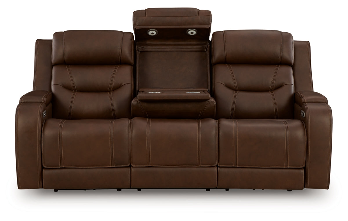 Knightington Power Reclining Sofa with Audio Seating