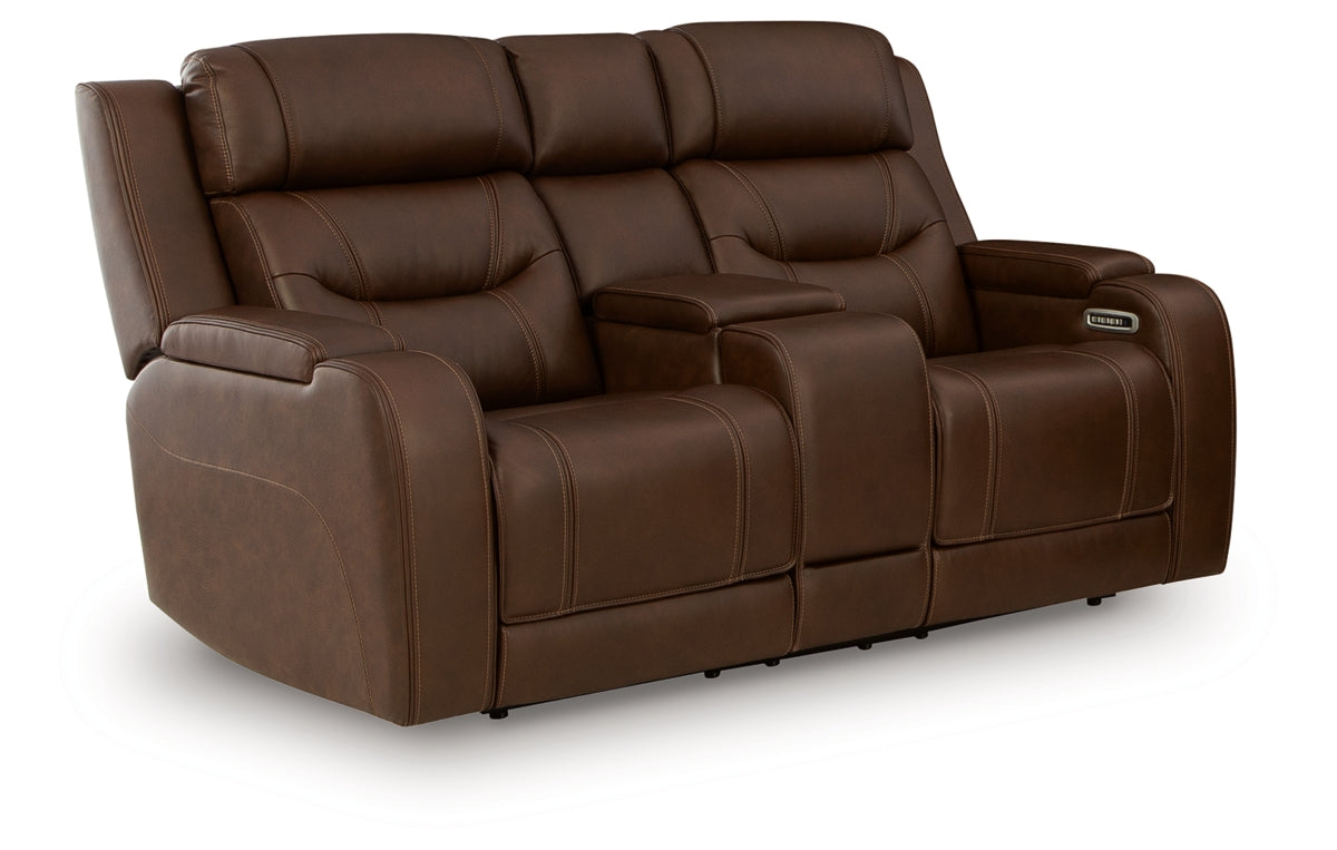 Knightington Power Reclining Loveseat with Audio Seating