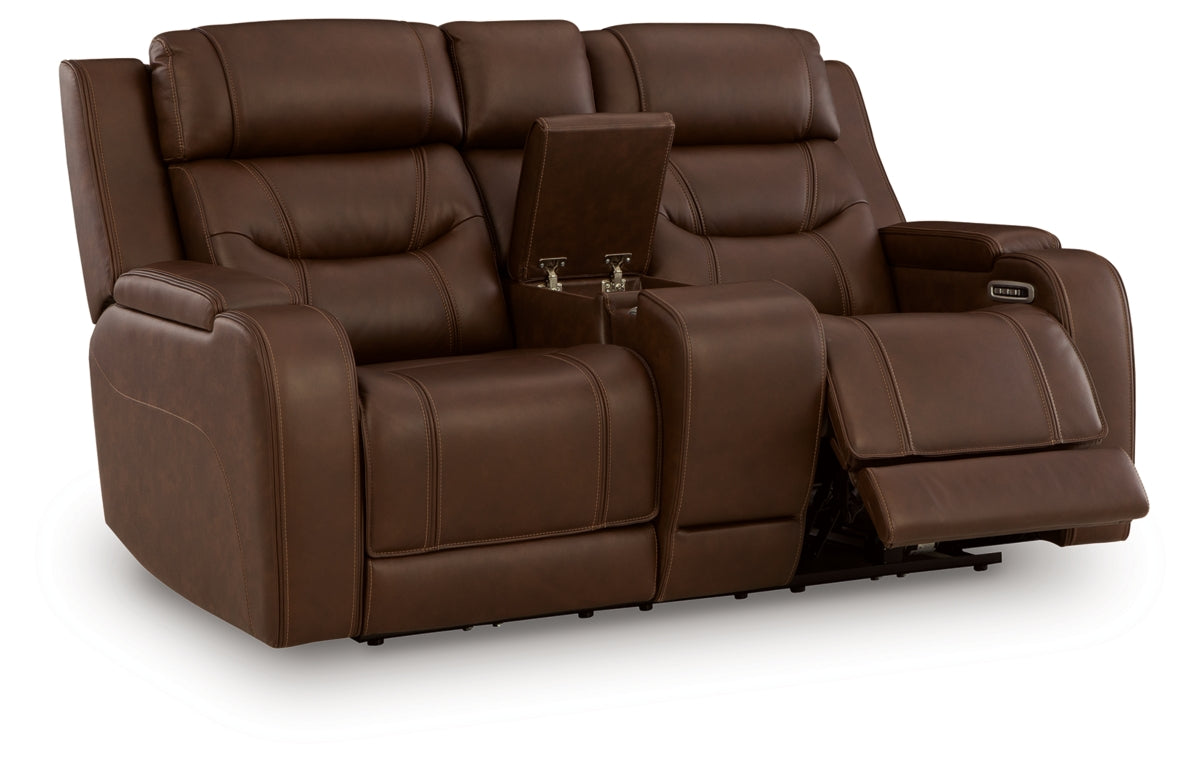 Knightington Power Reclining Loveseat with Audio Seating