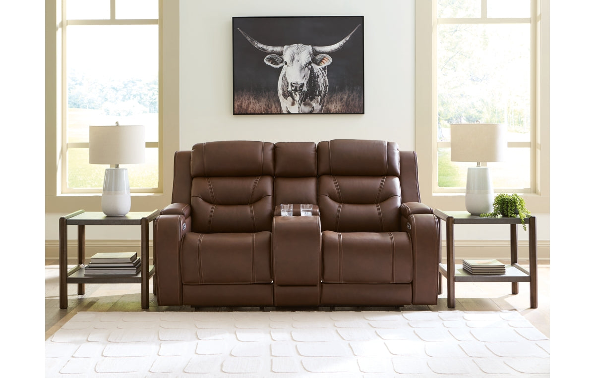 Knightington Power Reclining Loveseat with Audio Seating