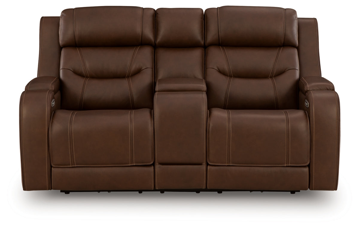 Knightington Power Reclining Loveseat with Audio Seating