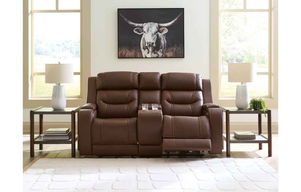 Knightington Power Reclining Loveseat with Audio Seating