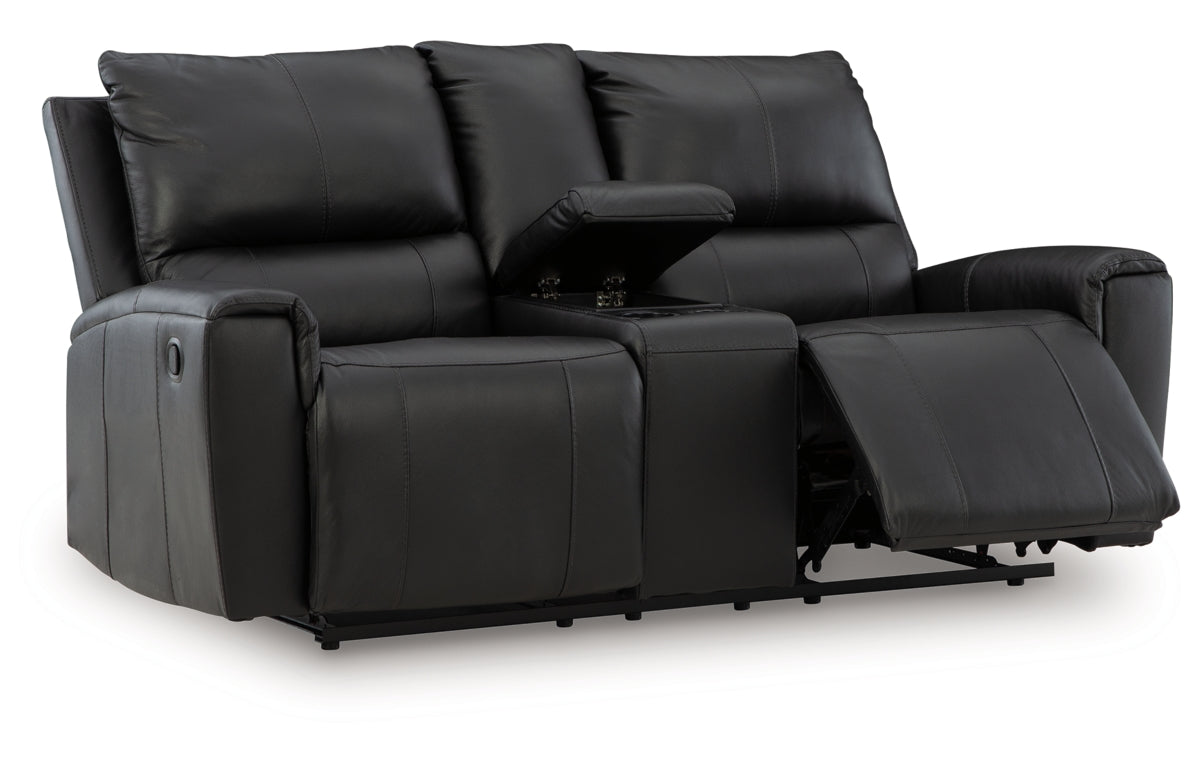 Glossmore Reclining Loveseat with Console