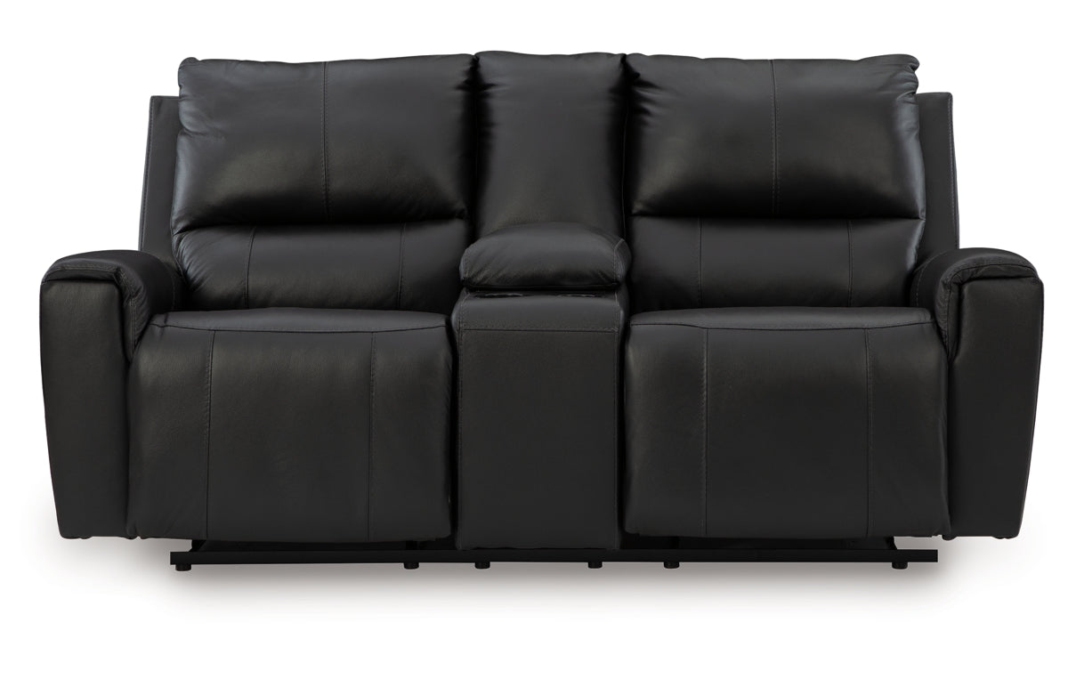 Glossmore Reclining Loveseat with Console
