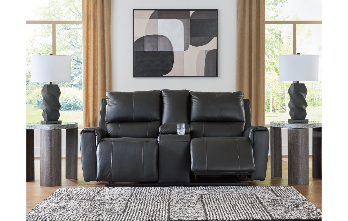 Glossmore Reclining Loveseat with Console