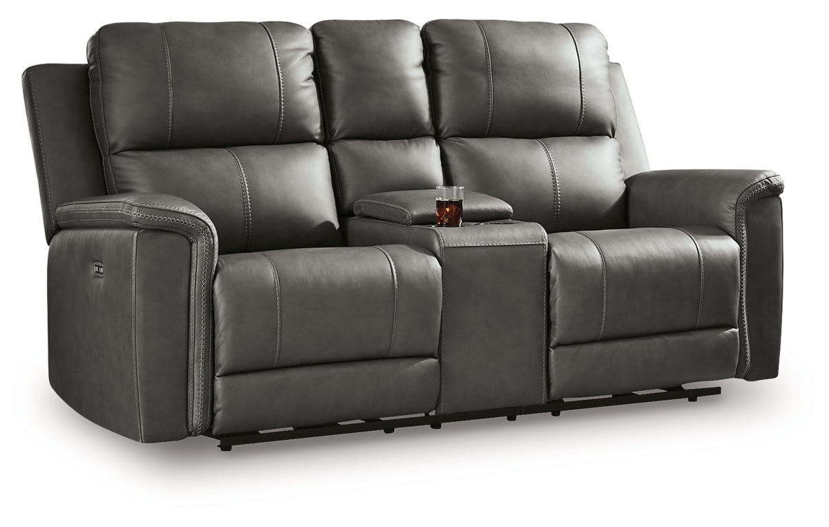 Bleckley Power Reclining Loveseat with Console