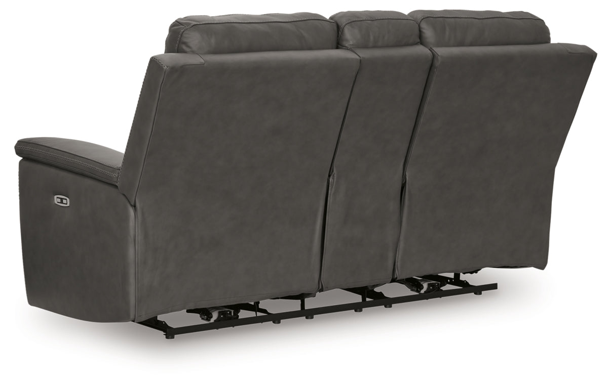 Bleckley Power Reclining Loveseat with Console