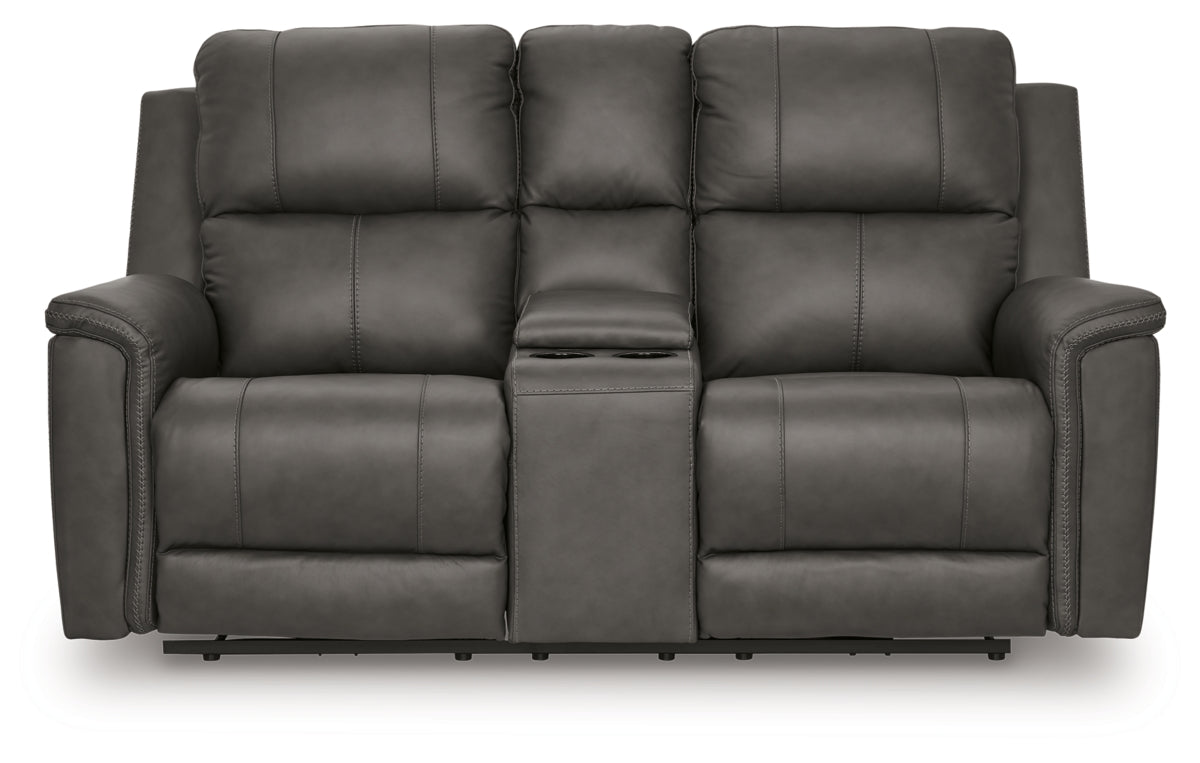 Bleckley Power Reclining Loveseat with Console