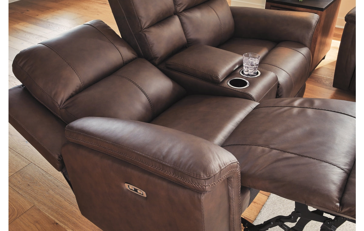 Bleckley Power Reclining Loveseat with Console