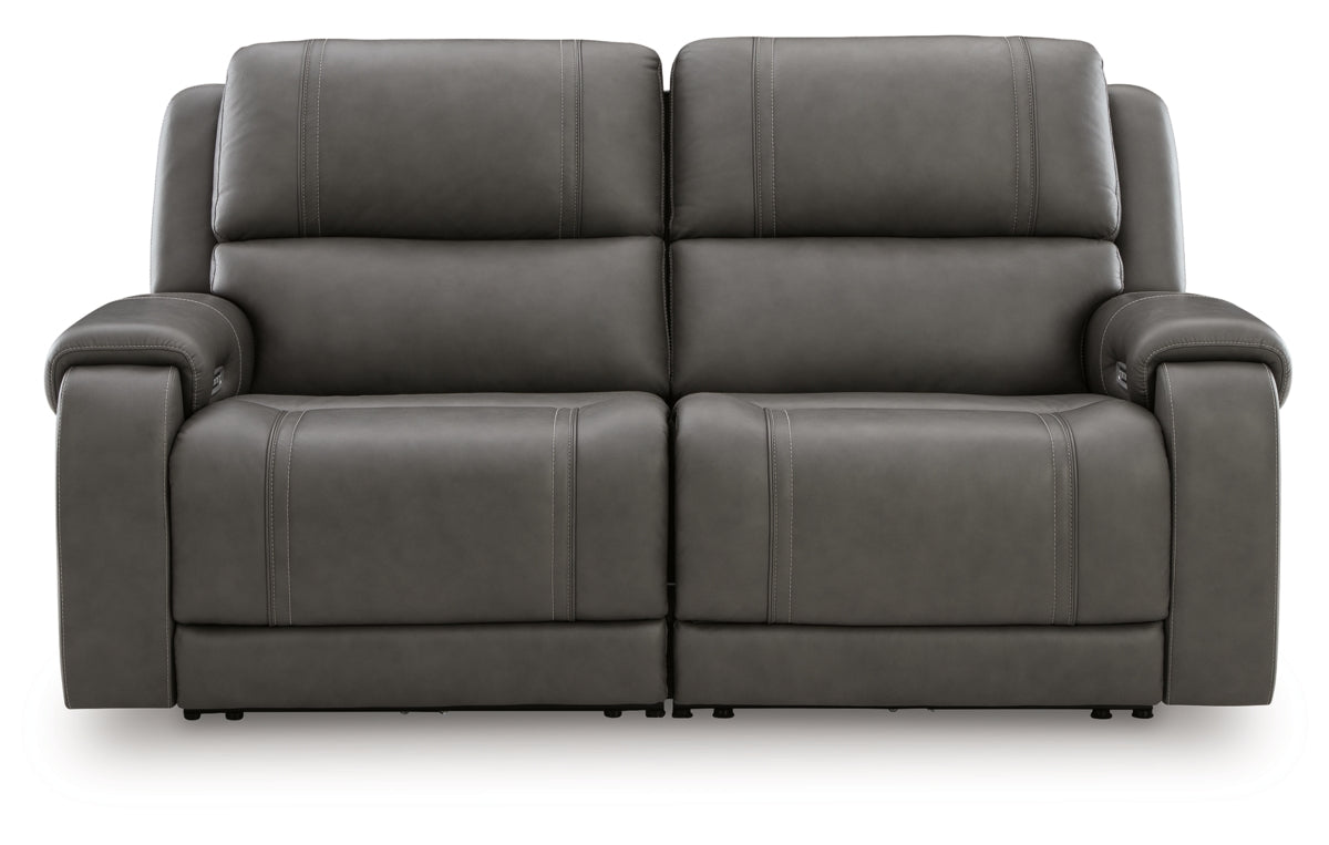 5Z - Pittson 2-Piece Power Reclining Sectional Loveseat
