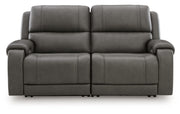 5Z - Pittson 2-Piece Power Reclining Sectional Loveseat