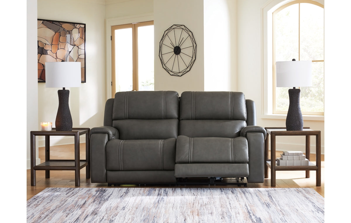 5Z - Pittson 2-Piece Power Reclining Sectional Loveseat