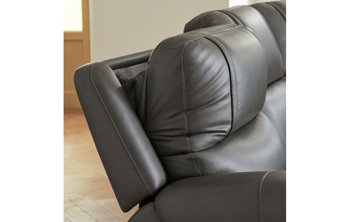 5Z - Pittson 3-Piece Power Sectional Reclining Sofa