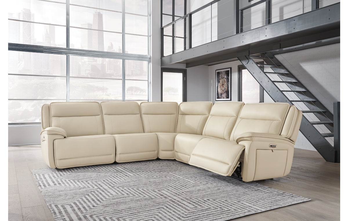 Double Deal 5-Piece Power Reclining Sectional