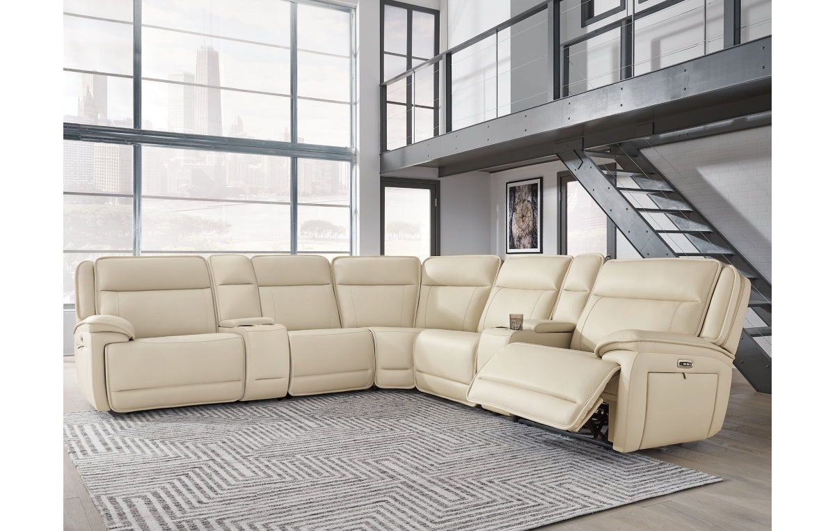 Double Deal 7-Piece Reclining Sectional with 2 Consoles