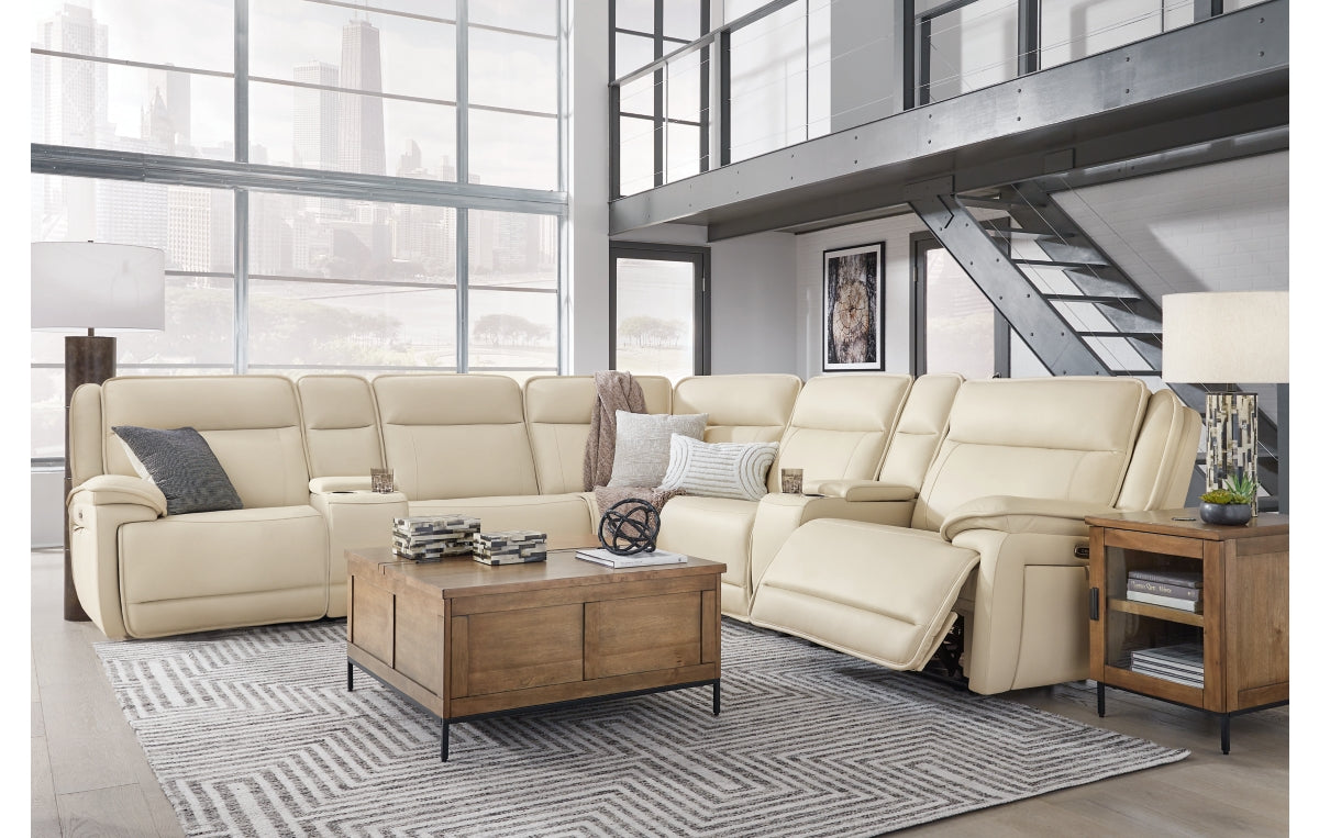 Double Deal 7-Piece Reclining Sectional with 2 Consoles