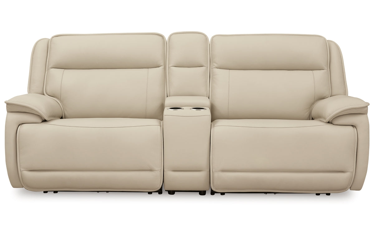 Double Deal 3-Piece Power Reclining Loveseat Sectional with Console