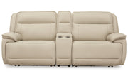 Double Deal 3-Piece Power Reclining Loveseat Sectional with Console
