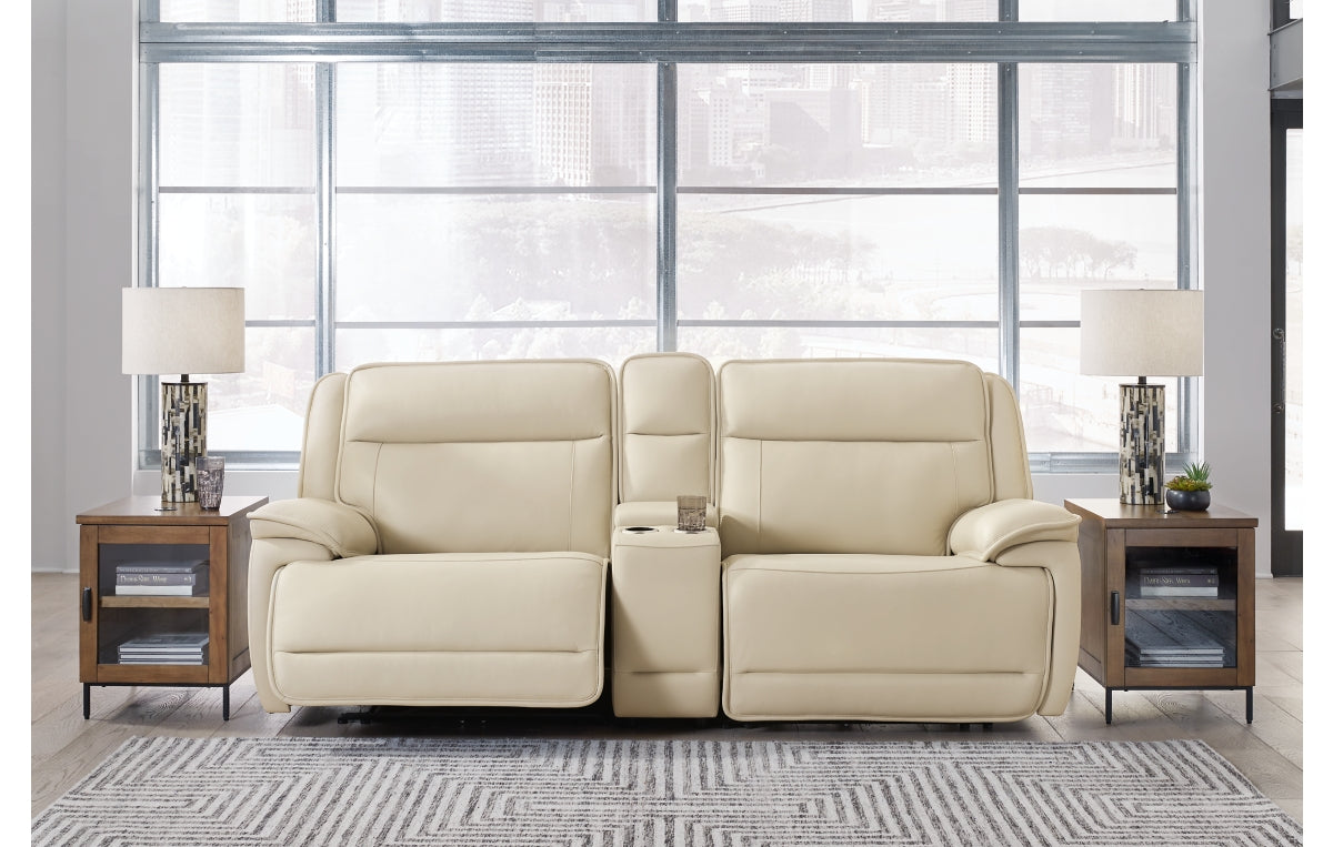 Double Deal 3-Piece Power Reclining Loveseat Sectional with Console