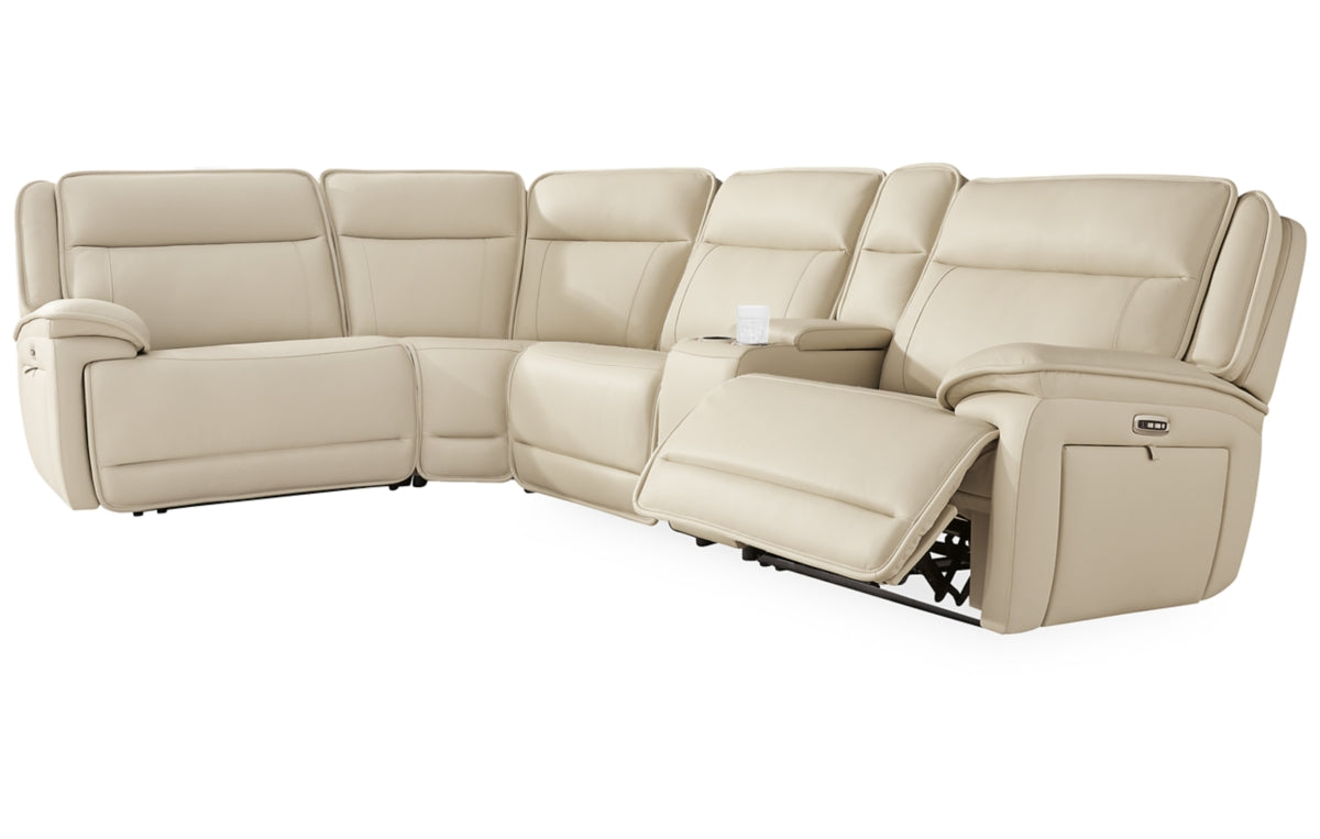 Double Deal 5-Piece Reclining Sectional with Console