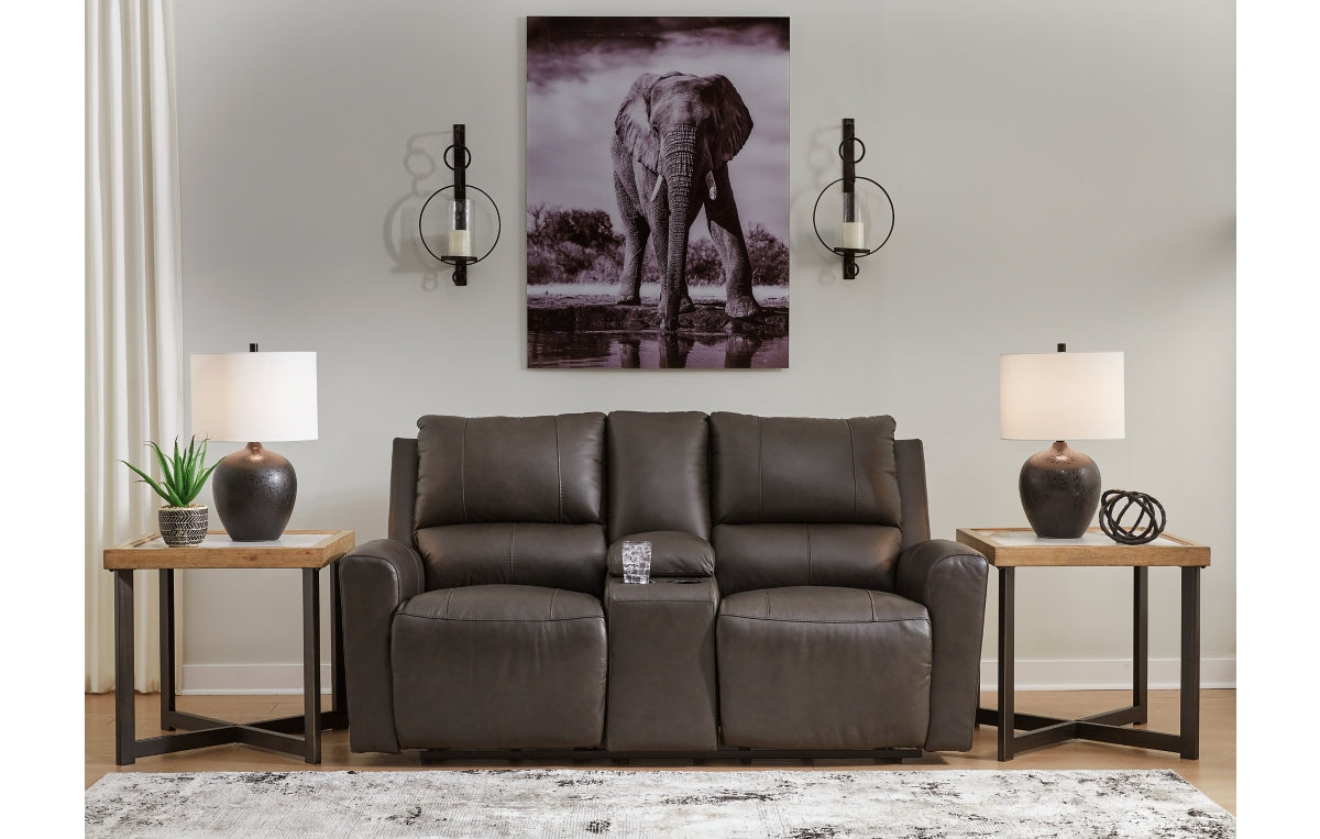 Boxmere Power Reclining Loveseat with Console